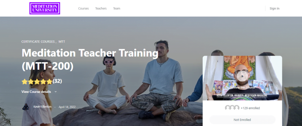 10 Best Meditation Teacher Training Online Certifications 36 Meditation Teacher Training (MTT-200) By Meditation mag
