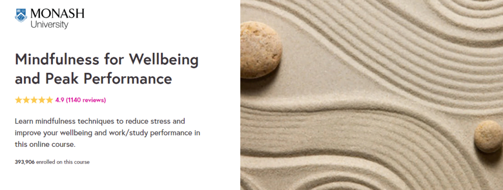 10 Best Meditation Teacher Training Online Certifications 38 Mindfulness for Wellbeing and Peak Performance By Monash University