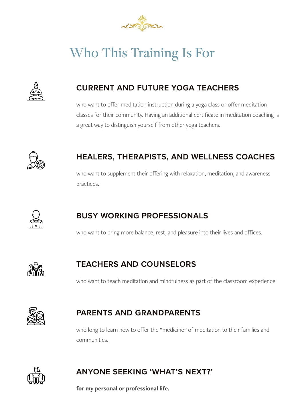 10 Best Meditation Teacher Training Online Certifications 26 who is this course for radiance sutra course