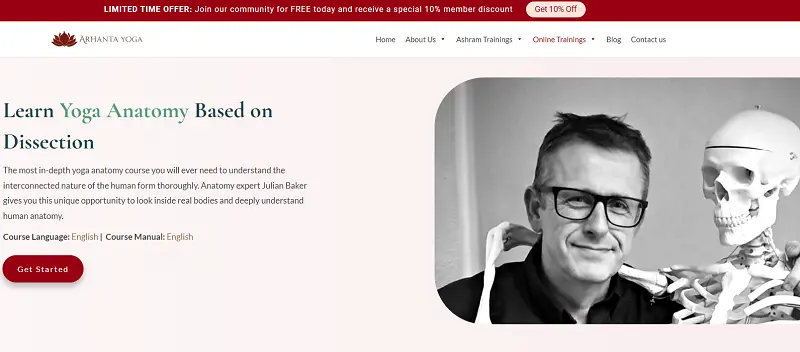 10 Best Online Yoga Anatomy Courses For In-Depth Learning 22 25-hour dissection based yoga anatomy by arhanta yoga