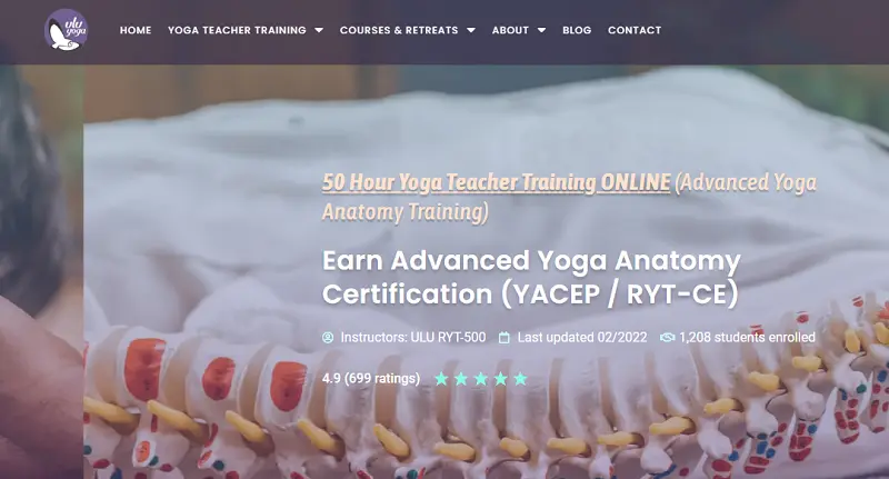 10 Best Online Yoga Anatomy Courses For In-Depth Learning 8 50-hour yoga advanced yoga anatomy training by uluyoga