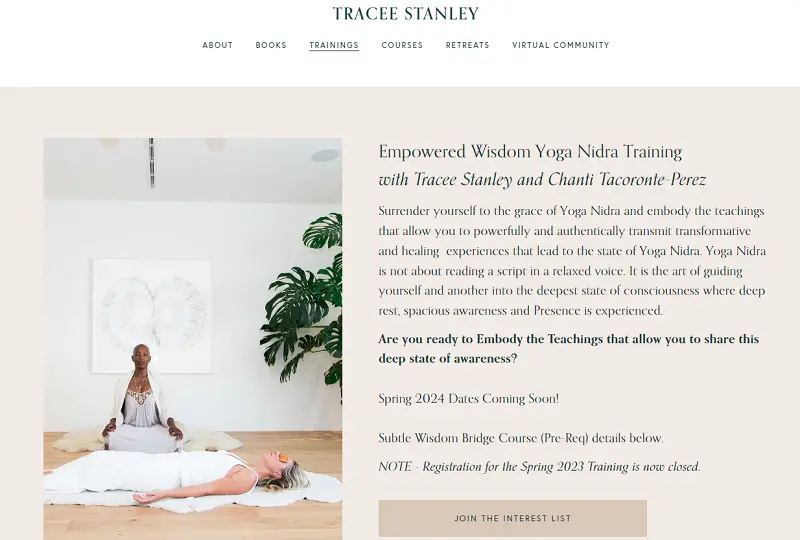 9 Best Online Yoga Nidra Teacher Training Courses 28 yoga nidra training with tracee stanley