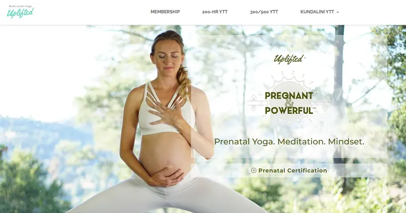 5 Best Prenatal Yoga Courses Online 4 Prenatal Yoga, Meditation & Mindset Course By Brett Larkin Yoga Uplifted