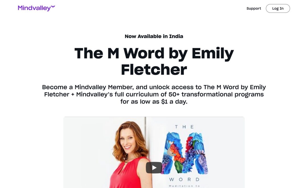 11 Best Meditation Courses Online For Beginners & Advanced Practitioners 8 The M-Word by Emily Fletcher, Mindvalley: A Blend of Global Meditation Techniques